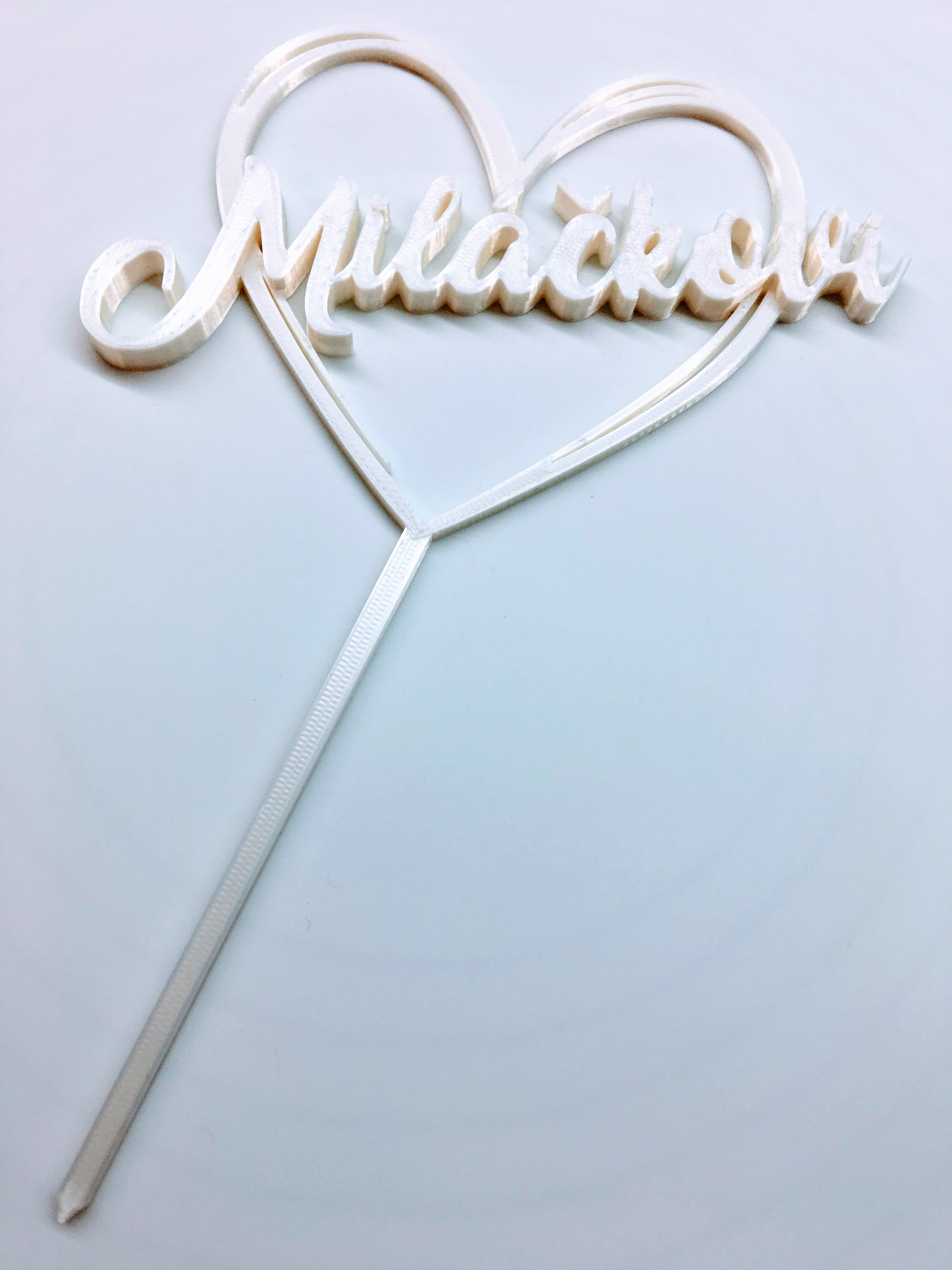 Zápich - Srdce / Miláčkovi (bílá, černá, červená, zlatá)