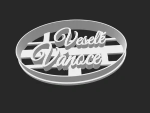 Veselé Vánoce #2 pouze text vykrajovátko