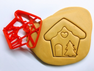 Vánoční chaloupka / domeček #1 vykrajovátko