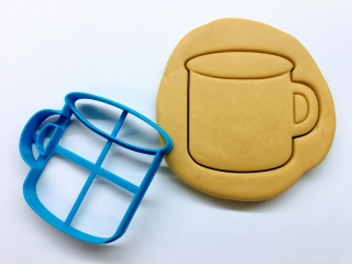 Plechový hrnek vykrajovátko (plecháček) - 3 velikosti