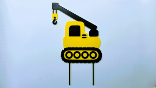 Zápich - Stavební pásový jeřáb