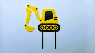 Zápich - Stavební pásové rypadlo